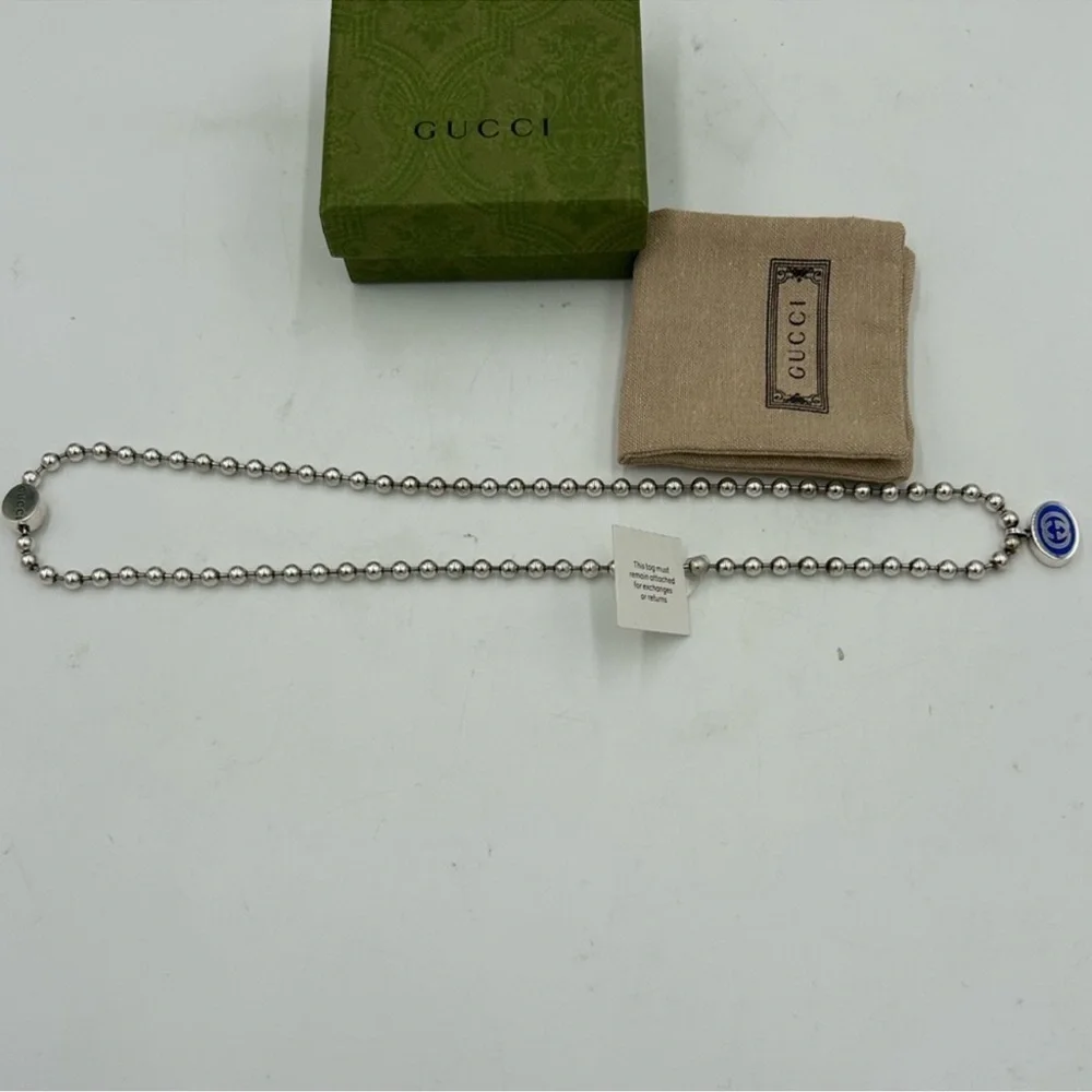 Women’s Gucci .925 sterling silver heavyweight necklace made in Italy